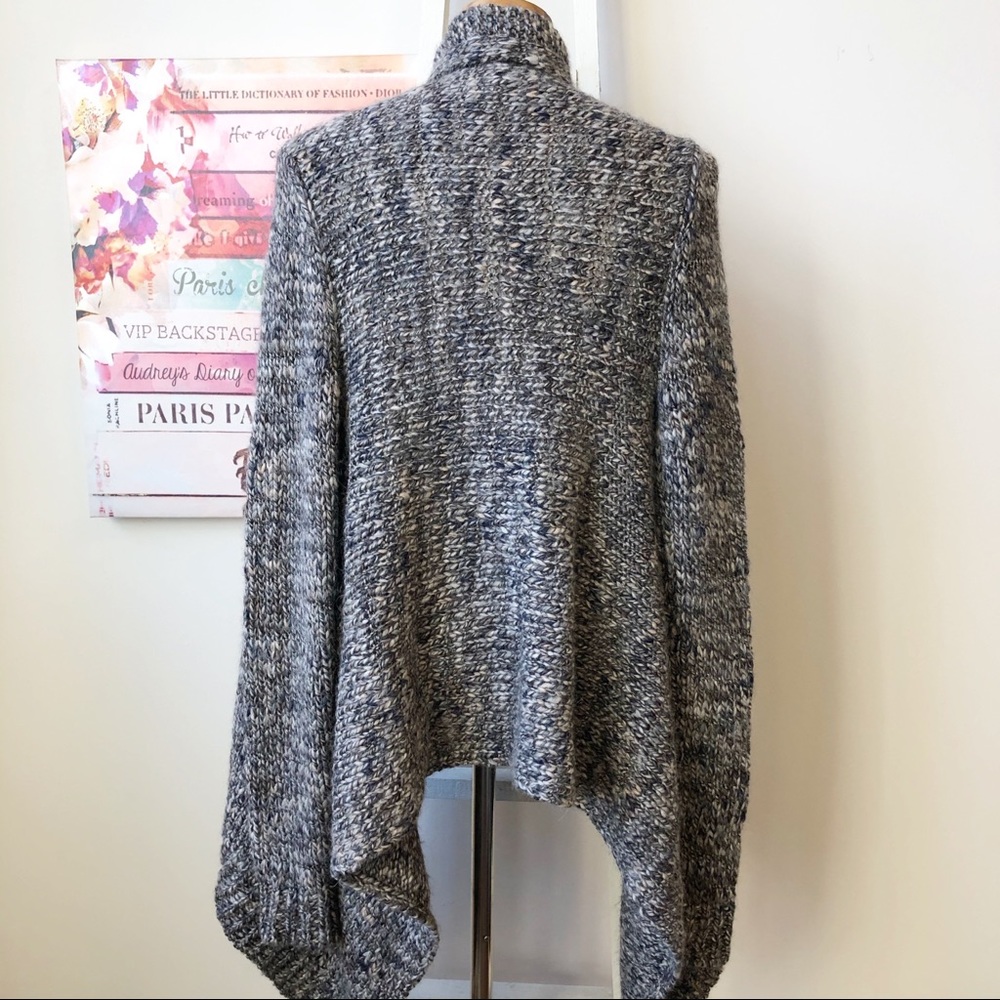 Talbots Drape Open Front Cardigan Wool Blend Small - image 4